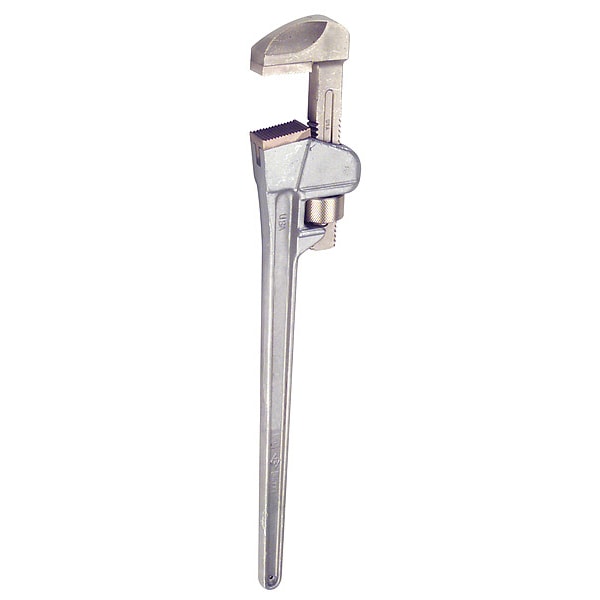 Ampco Safety Tools 48 in L 7 9/16 in Cap. Aluminum Straight Pipe Wrench - W-216AL