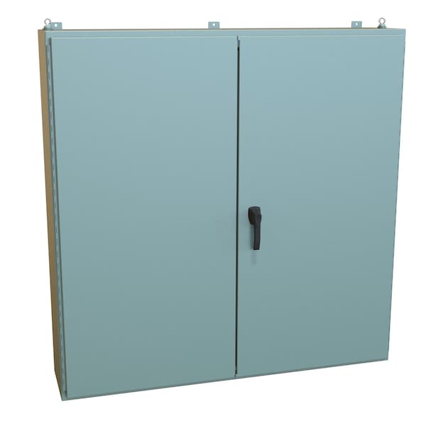 Hammond Steel Electrical Enclosures, 60.13 in H, 12.69 in D, 60.06 in W, NEMA 12, Hinged - 1422D12