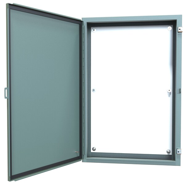 Hammond Steel Electrical Enclosures, 36 in H, 6 in D, 24 in W, NEMA 12, Hinged - 1418L6