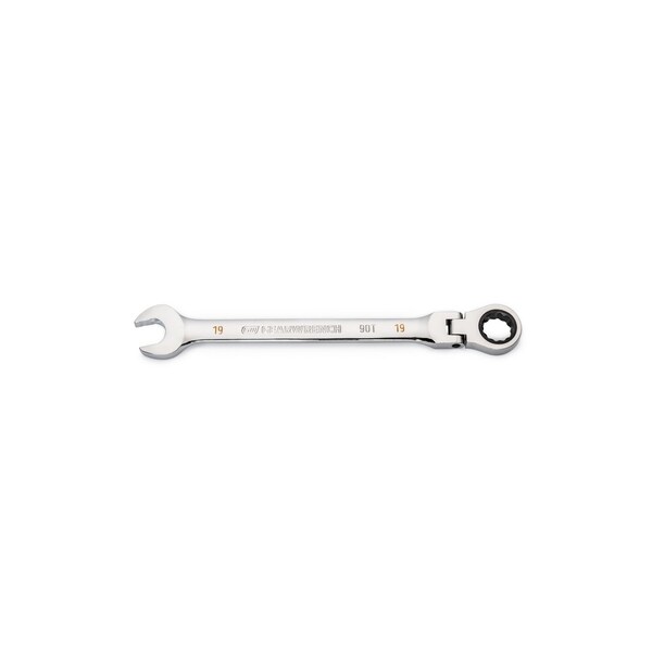 Gearwrench 19mm 90-Tooth 12 Point Flex Head Ratcheting Combination Wrench - 86719
