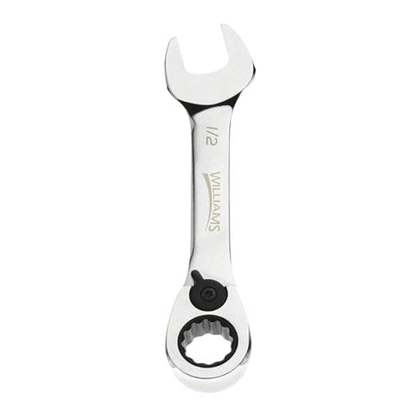 Williams Williams Combo Ratchet Wrench, Stubby, 7/16" - 1214RCS