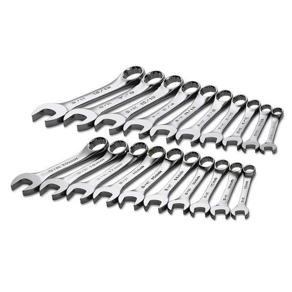 Sk Professional Tools Combo Wrench Set, 3/8-15/16, 10-19mm, 20 Pc - 86250