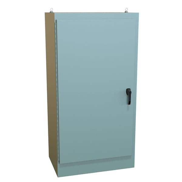 Hammond Steel Electrical Enclosures, 72.06 in H, 24.06 in D, 37.06 in W, NEMA 4, Hinged - HN4FS723724
