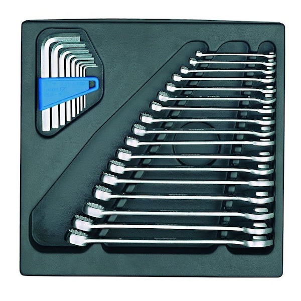 Gedore Open Ended Wrench Set, SAE or Metric: Metric - 1500 ES-7