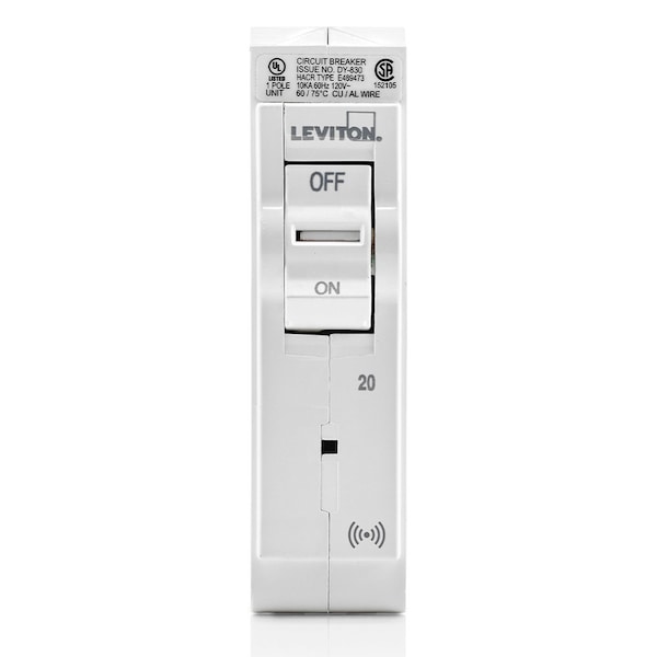 Leviton Circuit Breaker, 20A, 1 Pole, 120V AC - LB120-S