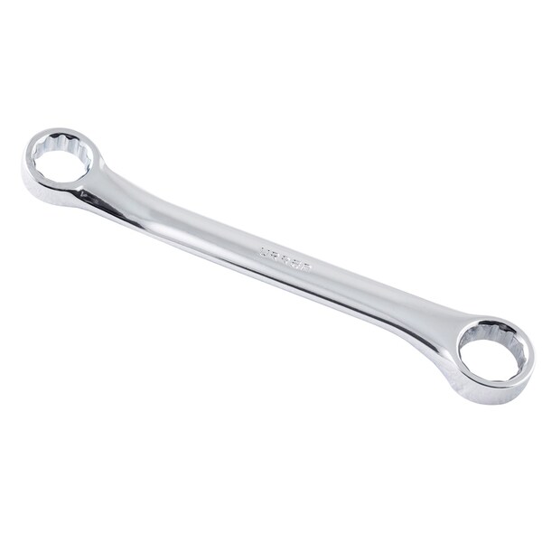 Urrea Full polished 12-pt 15° box-end wrench, 8 Mm X 10 Mm opening size - 1052M