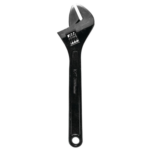 Century Drill & Tool Wrench Adjustable 12 Jaw Capacity 1-5/16 Jaw Lgth 1-3/8 Jaw Thick 3/4 - 72626