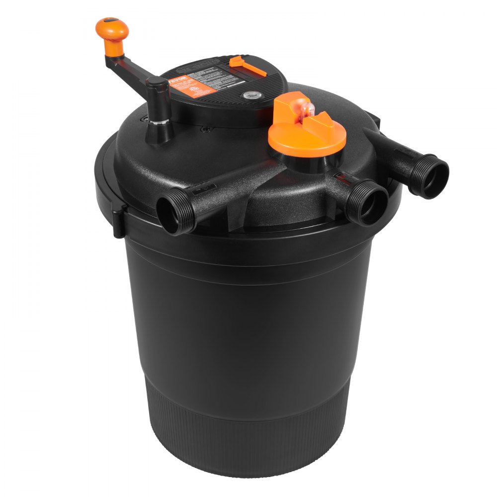 VEVOR Bio Pressure Pond Filter, Up to 3200 Gallons, with 13W UV-C Light, 2630 GPH, Pressurized Biological Pond Filter System Filtration Equipment for Fountain Pool, Koi Fish Aquarium Tank Garden Water - YLSCTSWGLQSDYIU4YV1