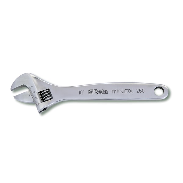 Beta 111INOX/200 Stainless Steel Adjustable Wrench with Scale, 24-58mm - 001110320