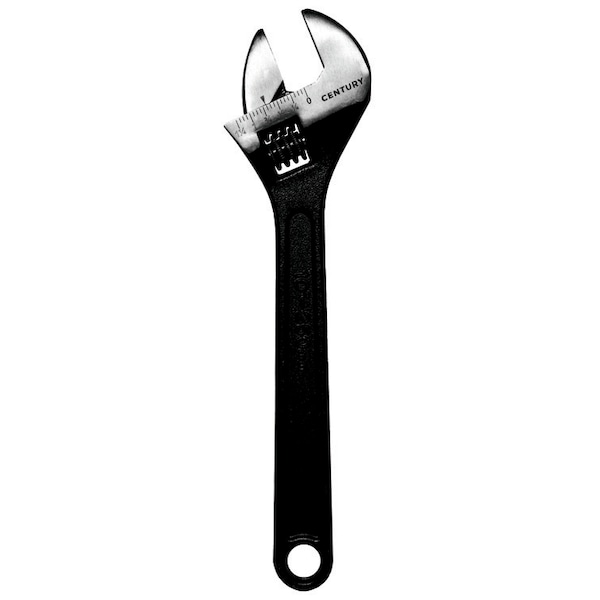 Century Drill & Tool Wrench Adjustable 10 Jaw Capacity 1-1/8 Jaw Lgth 1-3/16 Jaw Thick 5/8 - 72625