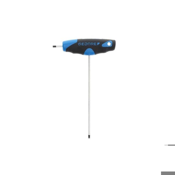 Gedore Metric Plain Ball Hex Key, 2.5 mm Tip Size, 5 63/64 in Long, 3 47/64 in Short - DT 2142 2,5