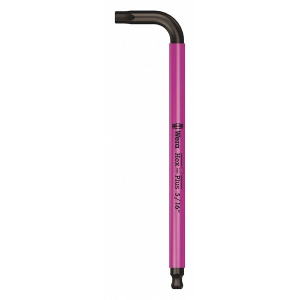 Wera Plain L Key, 5/16 in Tip Size, 7 11/16 in Long, 7 11/16 in Short - 05022637001