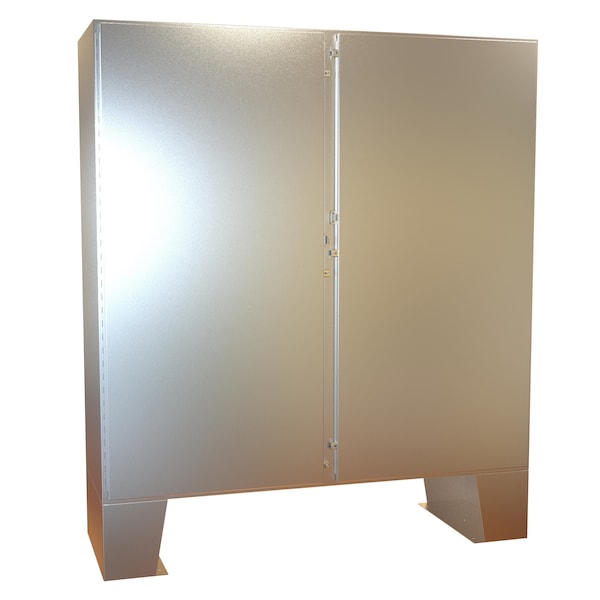 Hammond 316 Stainless Steel Electrical Enclosures, 72.13 in H, 24.69 in D, 72.06 in W, NEMA 4X, Hinged - 1422N4S16F24F