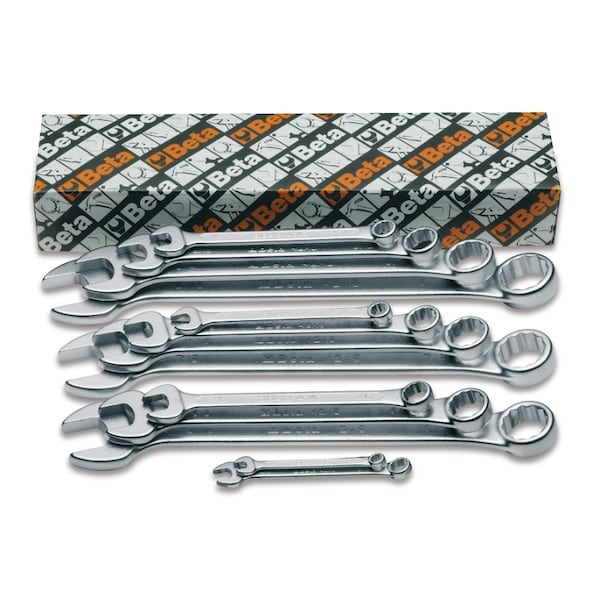 Beta 42AS Set of 13 15 Degrees Offset Combination Wrenches, SAE 1/4 in - 1 in - 000420163