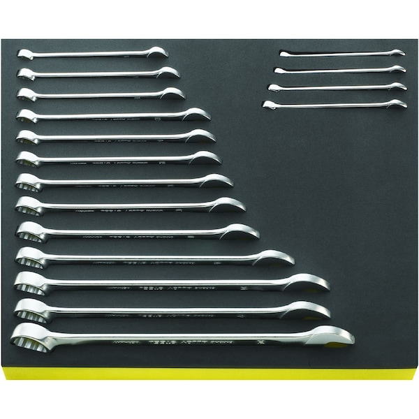 Stahlwille Tools Combination Wrenchs i.TCS inlay No.TCS 13/17, 6-24MM 2/3-tray17-pcs. - 96830164