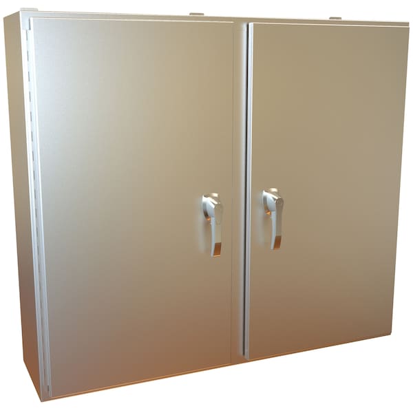 Hammond 316 Stainless Steel Electrical Enclosures, 42 in H, 12 in D, 48 in W, NEMA 4X, Hinged - HN4WM424812S16