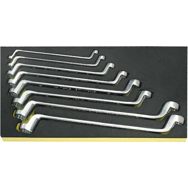 Stahlwille Tools Double ended ring Wrenchs i.TCS inlay No.TCS 20/8, 6X7-19X22MM 1/3-tray8-pcs. - 96838192