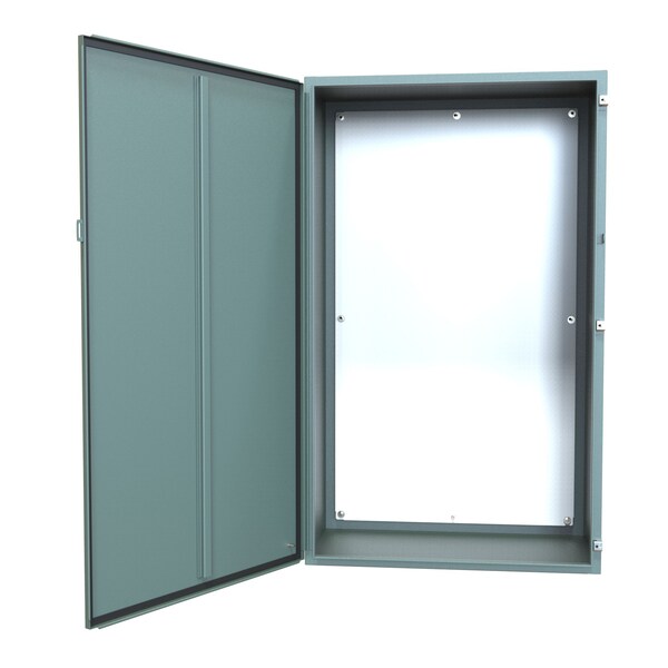 Hammond Steel Electrical Enclosures, 60 in H, 20 in D, 36 in W, NEMA 12, Hinged - 1418T20