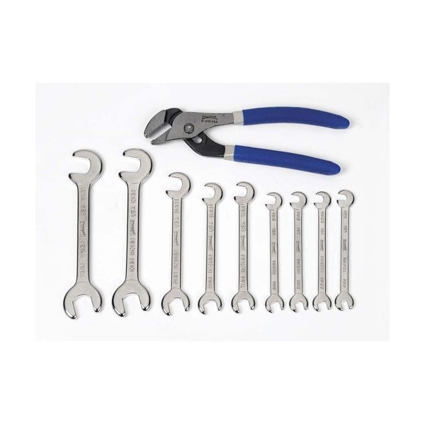 Williams Open End Wrench, Rounded, 5.5 MM Opening, 3 Inch OAL, Offset - JHW1105.5MM