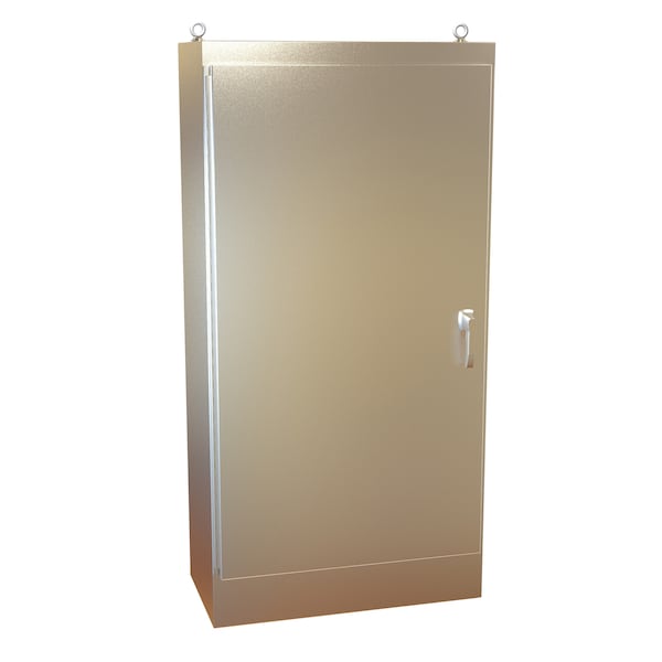 Hammond 304 Stainless Steel Electrical Enclosures, 72.06 in H, 18.06 in D, 36.06 in W, NEMA 4X, Hinged - HN4FS723618SS
