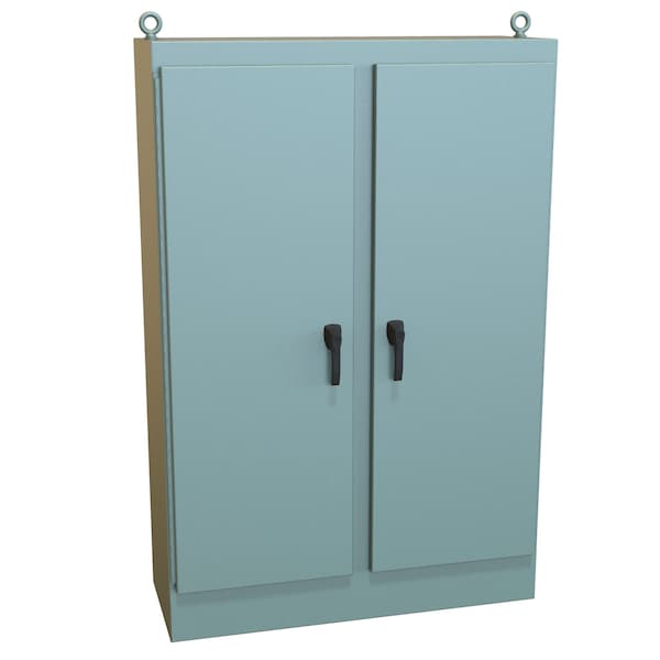Hammond Steel Electrical Enclosures, 72 in H, 18 in D, 48 in W, NEMA 4, Hinged - HN4FS724818