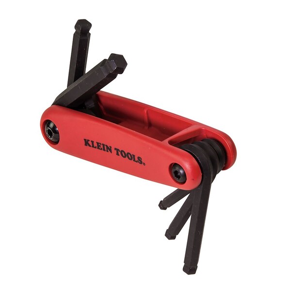 Klein Tools 5 Piece Metric Fold-Up Hex Key Set, 70572 - 70572