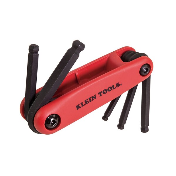 Klein Tools 5 Piece Metric Fold-Up Hex Key Set, 70572 - 70572