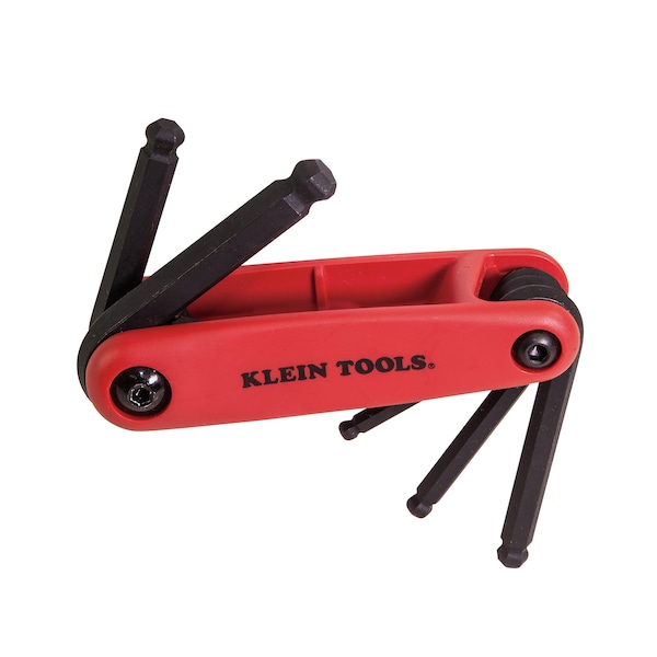 Klein Tools 5 Piece Metric Fold-Up Hex Key Set, 70572 - 70572