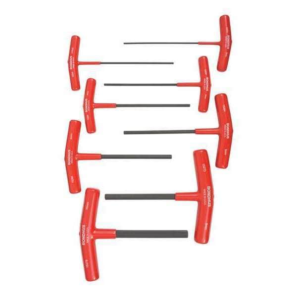 Bondhus 8 Piece Metric T-Shape Hex Key Set, 15287 - 15287