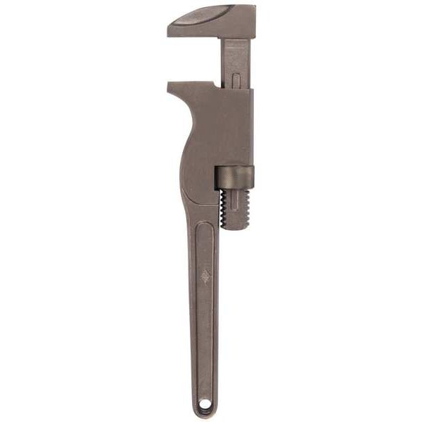 Ampco Safety Tools 10 in L 1 7/8 in Cap. Nickel Aluminum Bronze Monkey Wrench - W-1146