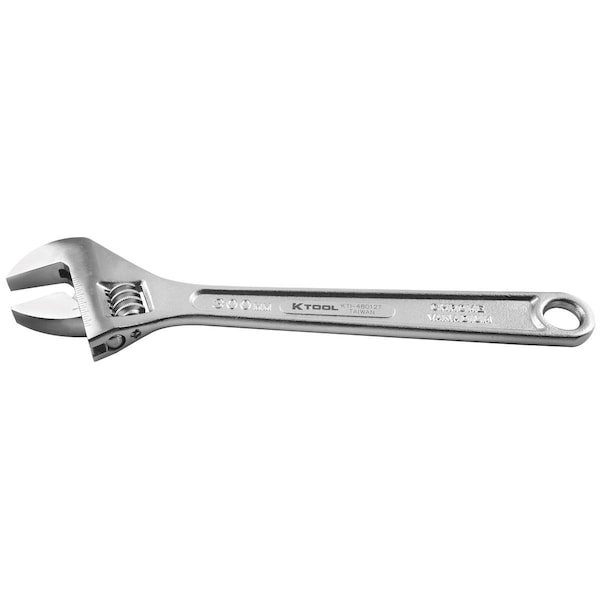 K-Tool International Wrench, Adjustable, 12", Material: Heat Treated Alloy Steel - KTI-48012T