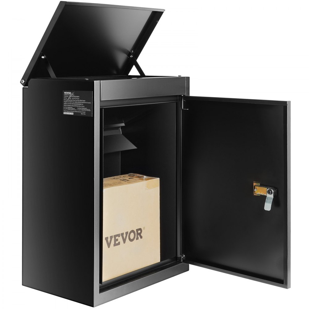 VEVOR Package Delivery Boxes for Outside 15.4" x 10.6" x 20.5", Galvanized Steel Wall Mount Mailbox with Coded Lock, Anti-Theft Baffle, IPX3 Waterproof Lockable Large Mail Box for Porch, Curbside - BGXDXGKB205INBA5GV0
