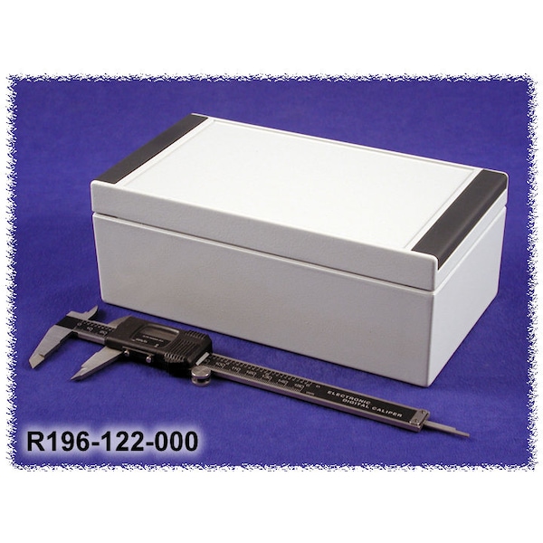 Hammond Aluminum Electrical Enclosures, 8.66 in H, 3.23 in D, 4.72 in W, NEMA 1, 4, 4X, 12, 13, Clip On - R196-122-000