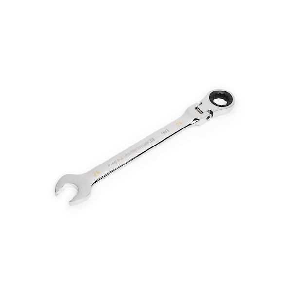 Gearwrench 24mm 90-Tooth 12 Point Flex Head Ratcheting Combination Wrench - 86724