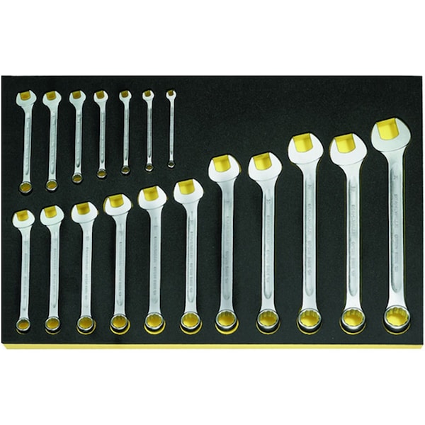 Stahlwille Tools Combination Wrenchs i.TCS inlay No.TCS 13/18, 6-24MM 3/3-tray18-pcs. - 96838183