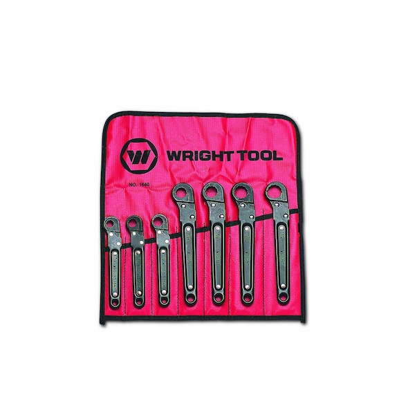 Wright Tool Ratcheting Flare Nut Wrench 7 Piece Set - 1640