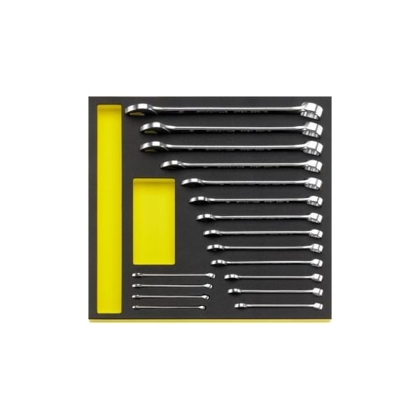 Stahlwille Tools Combination Wrenchs i.TCS inlay No.TCS 13/17, 6-24MM MF 2/3-tray17-pcs. - 96830351