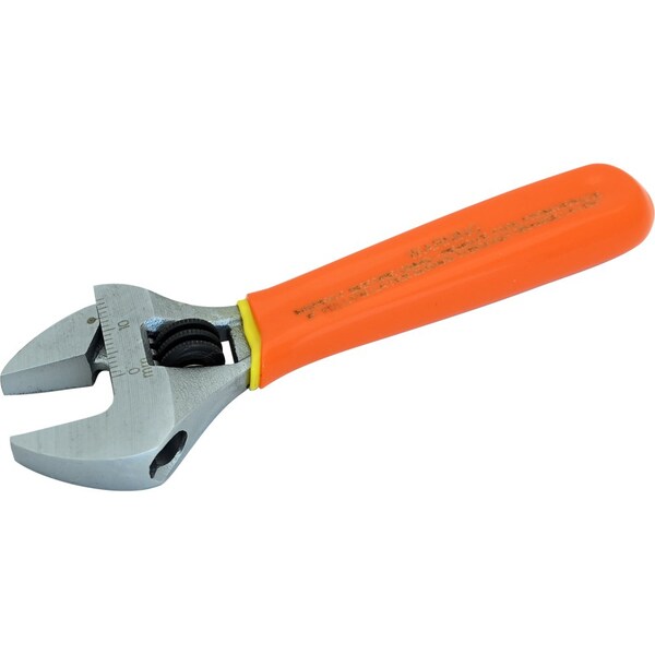 Gray Tools 4" Heavy Duty Adjustable Wrench, 1000V Insulated - 65304-I
