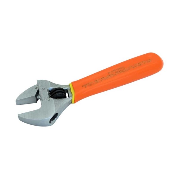 Gray Tools 4" Heavy Duty Adjustable Wrench, 1000V Insulated - 65304-I