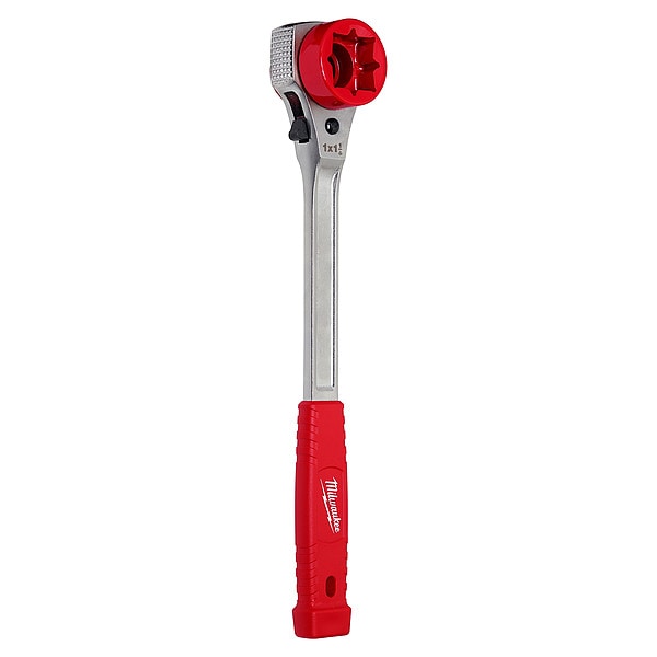 Milwaukee Tool Lineman's High Leverage Ratcheting Wrench with Milled Strike Face - 48-22-9213M