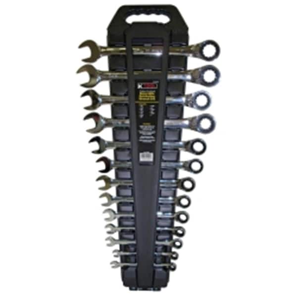 K-Tool International SAE Ratcheting Reversible Wrench Set, 13 Piece - KTI-45900