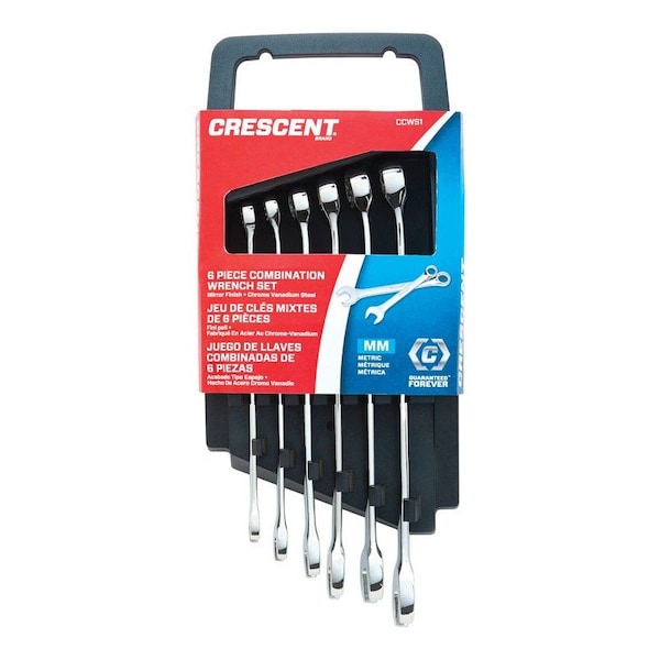 Weller Crescent 12 Point Metric Combination Wrench Set 9.5 in. L 6 pk - CCWS1-05