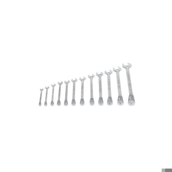Gedore Combination Wrench Set, 12 pcs., 6-19mm, SAE or Metric: Metric - 1 B-0112
