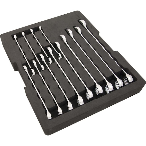 Dynamic Tools 14 Piece Metric Combination Wrench Set With Foam Tool Organizer - D105108