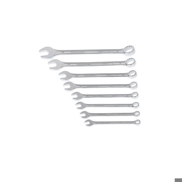 Gedore Combination Wrench Set, 8 pcs., 8-19mm, SAE or Metric: Metric - 7-080
