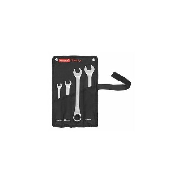 Holex Open End Wrench / Ratcheting Wrench Set, 4 Pc, 10 mm to 19 mm - 614815 4