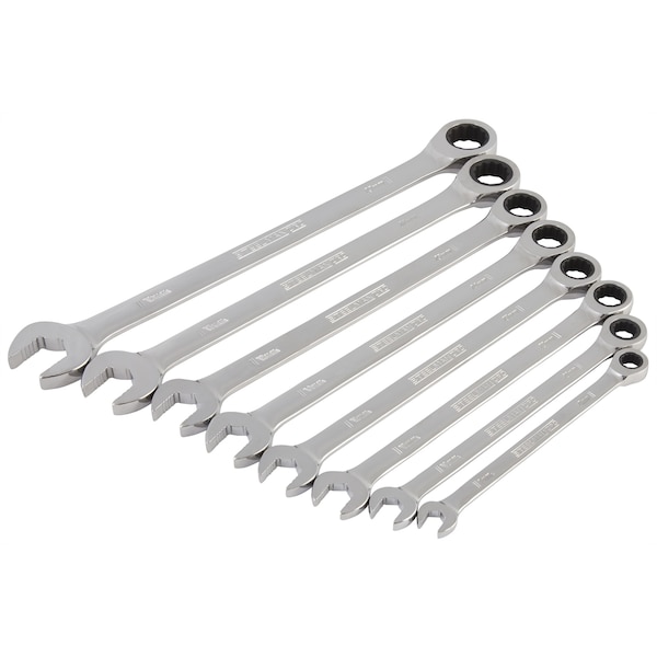 Steelman 8 Piece Metric 144 Postions Ratcheting Wrench Set - 78965