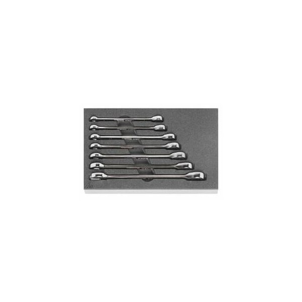 Garant 7 Pc Open End Ratcheting Wrench Set in Foam, 8 mm to 16 mm - 952316 7