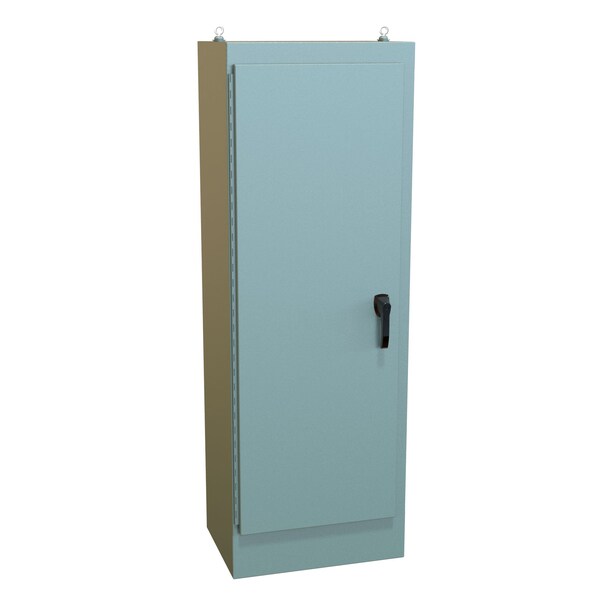 Hammond Steel Electrical Enclosures, 72.06 in H, 18.06 in D, 25.06 in W, NEMA 4, Hinged - HN4FS722518