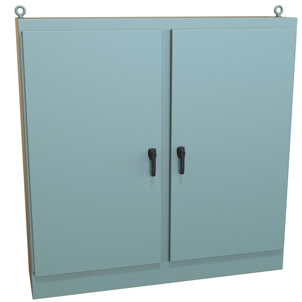 Hammond Steel Electrical Enclosures, 72 in H, 18 in D, 72 in W, NEMA 4, Hinged - HN4FS727218
